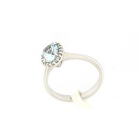 Anello Lorenza Gioielli Donna Acquamarina in Oro bianco Acquamarina 1.09 Ct 497136-14 - 497136-14
